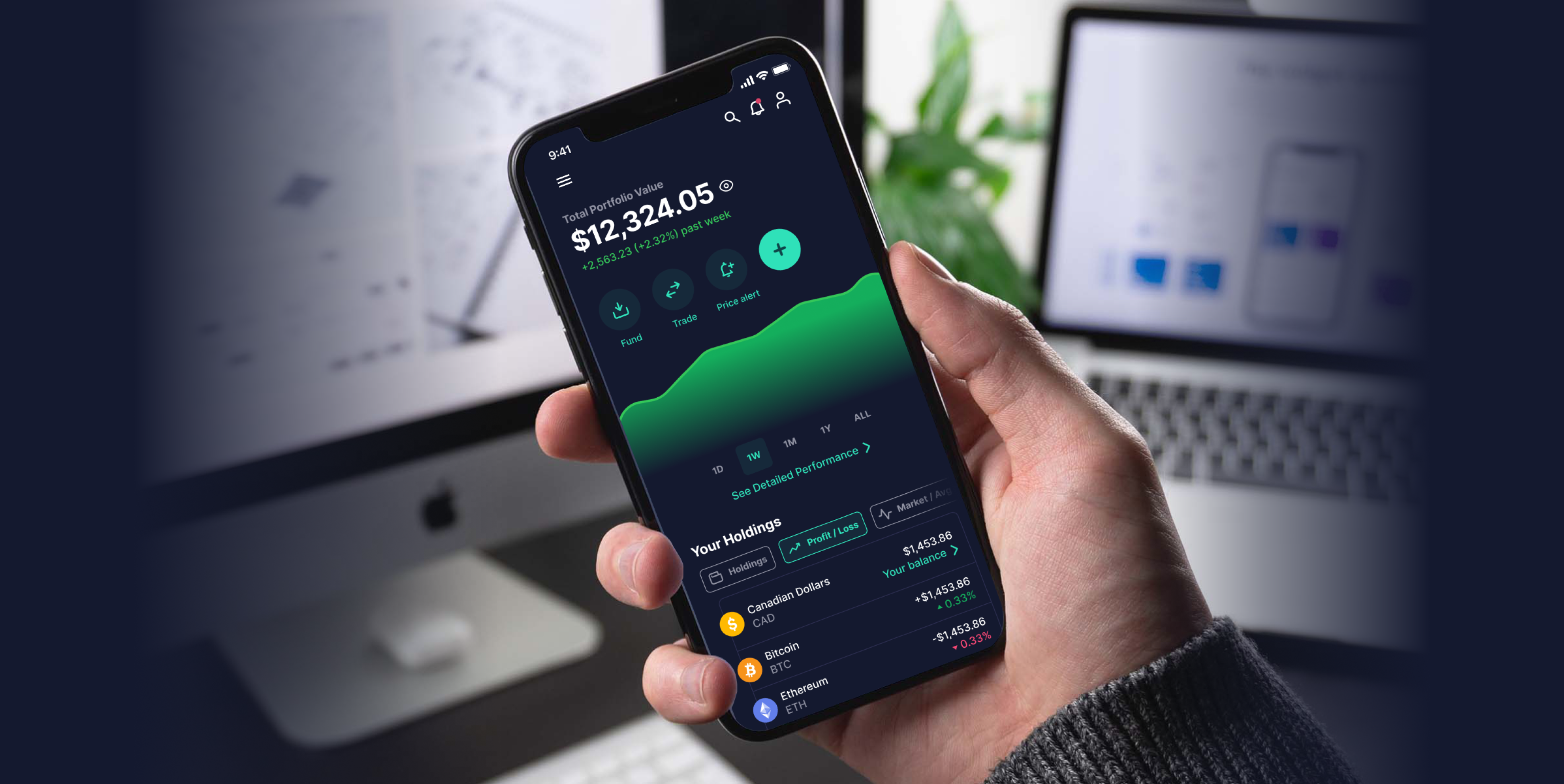 Vorschau des AI-Handels-Dashboards